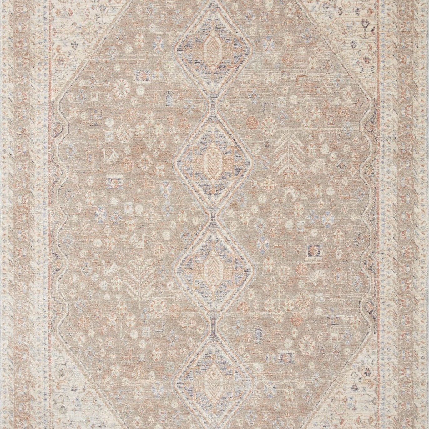 Magnolia Home By Joanna Gaines x Loloi Carlisle Taupe / Ivory Rug White Cliff Studio Rugs