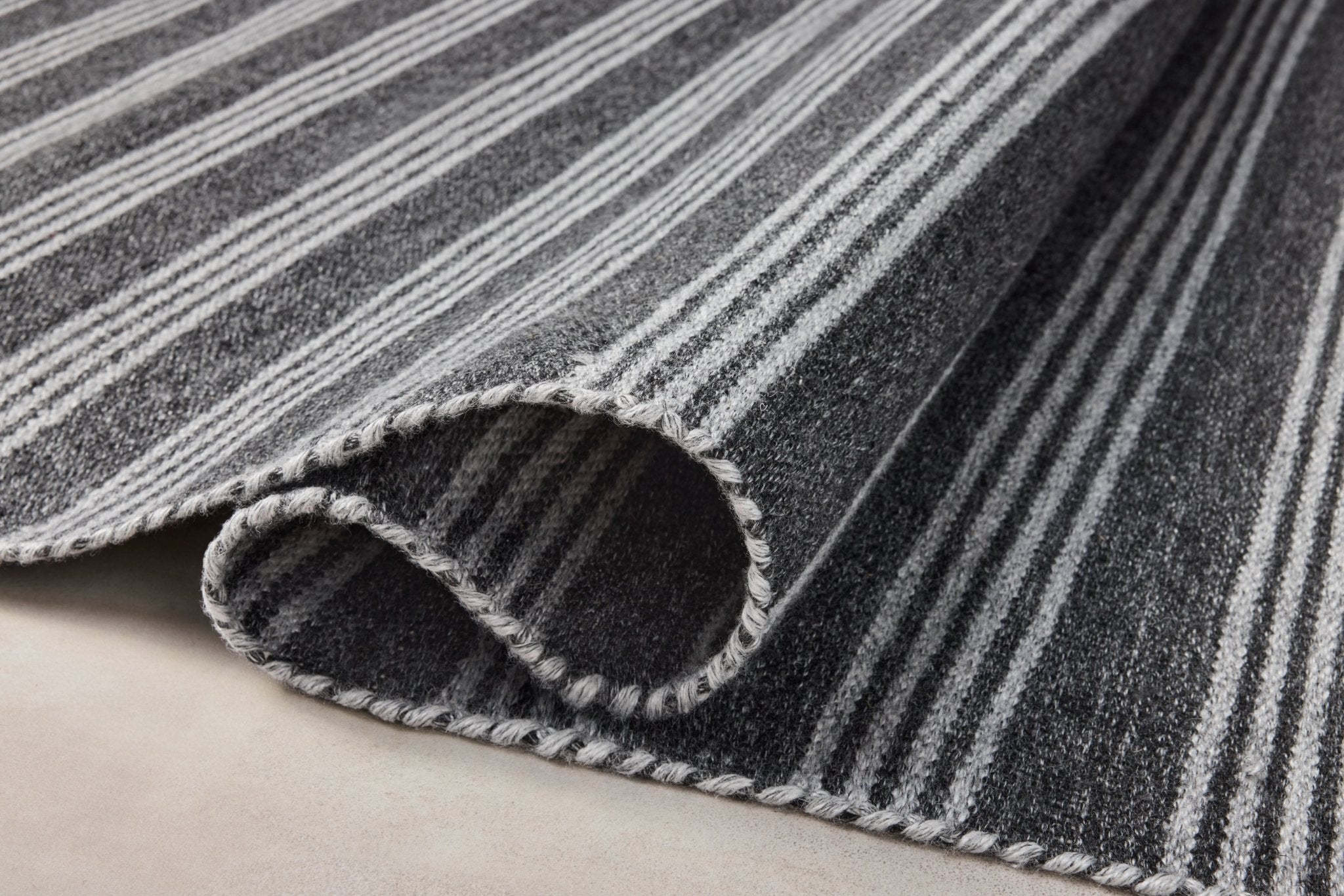 Magnolia Home by Joanna Gaines x Loloi Charlie Charcoal / Grey Rug White Cliff Studio Rugs