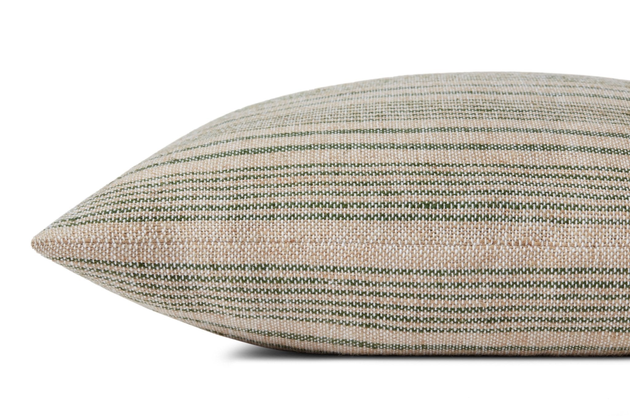 Magnolia Home by Joanna Gaines x Loloi Elaine Beige / Sage 18'' x 18'' Cover w/Down Pillow White Cliff Studio Throw Pillows