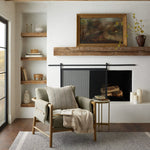 Magnolia Home by Joanna Gaines x Loloi Elaine Beige / Sage 18'' x 18'' Cover w/Down Pillow White Cliff Studio Throw Pillows