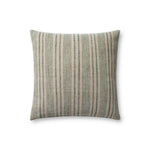 Magnolia Home by Joanna Gaines x Loloi Elaine Beige / Sage 18'' x 18'' Cover w/Down Pillow White Cliff Studio Throw Pillows