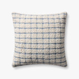 Magnolia Home by Joanna Gaines x Loloi Erin Ivory / Blue Pillow White Cliff Studio Throw Pillows