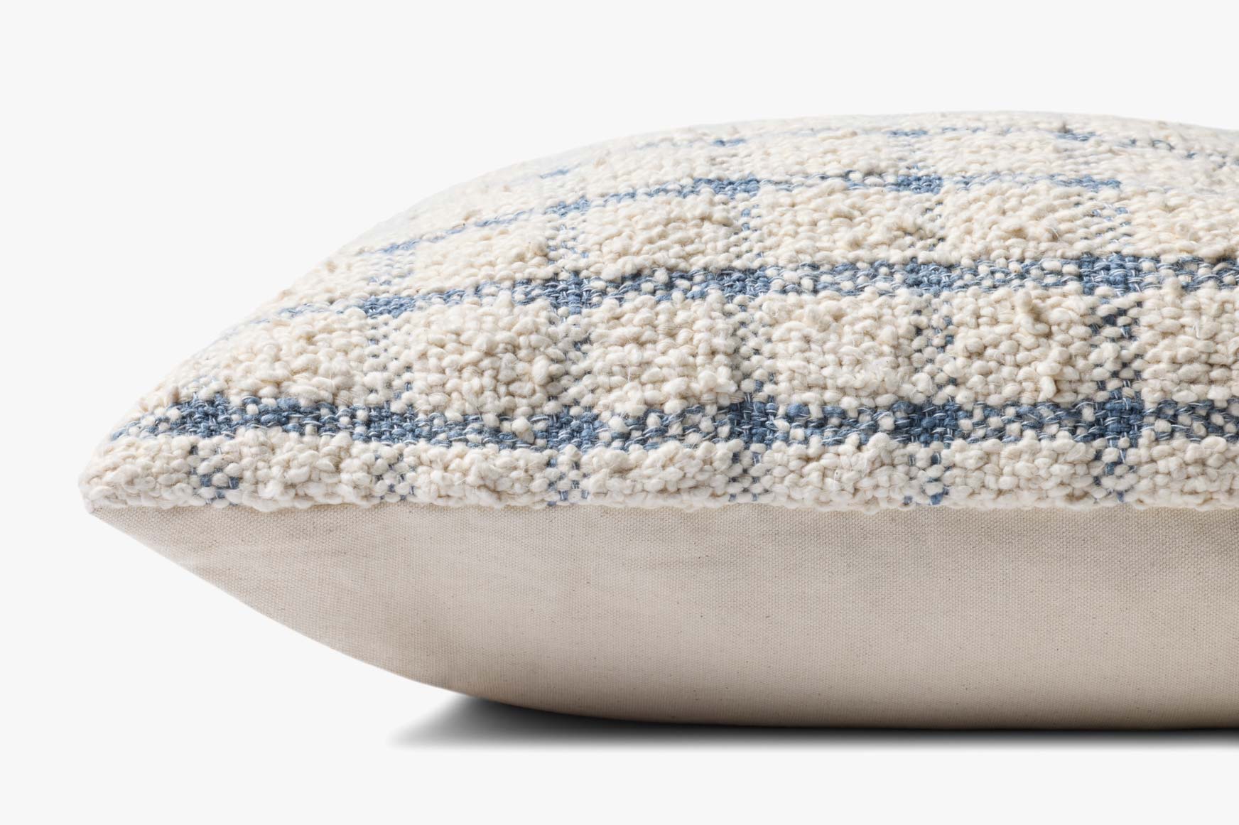 Magnolia Home by Joanna Gaines x Loloi Erin Ivory / Blue Pillow White Cliff Studio Throw Pillows