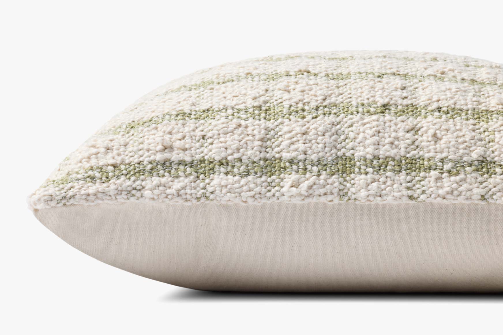Magnolia Home by Joanna Gaines x Loloi Erin Ivory / Green Pillow White Cliff Studio Throw Pillows