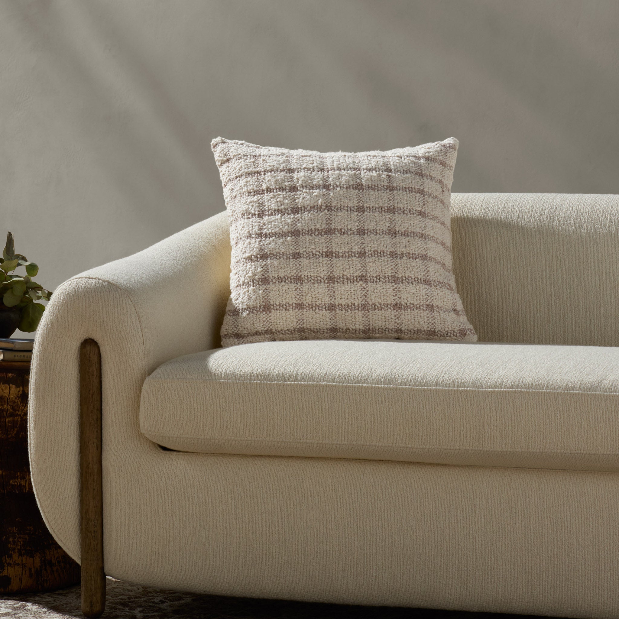 Magnolia Home by Joanna Gaines x Loloi Erin Ivory / Natural Pillow White Cliff Studio Throw Pillows