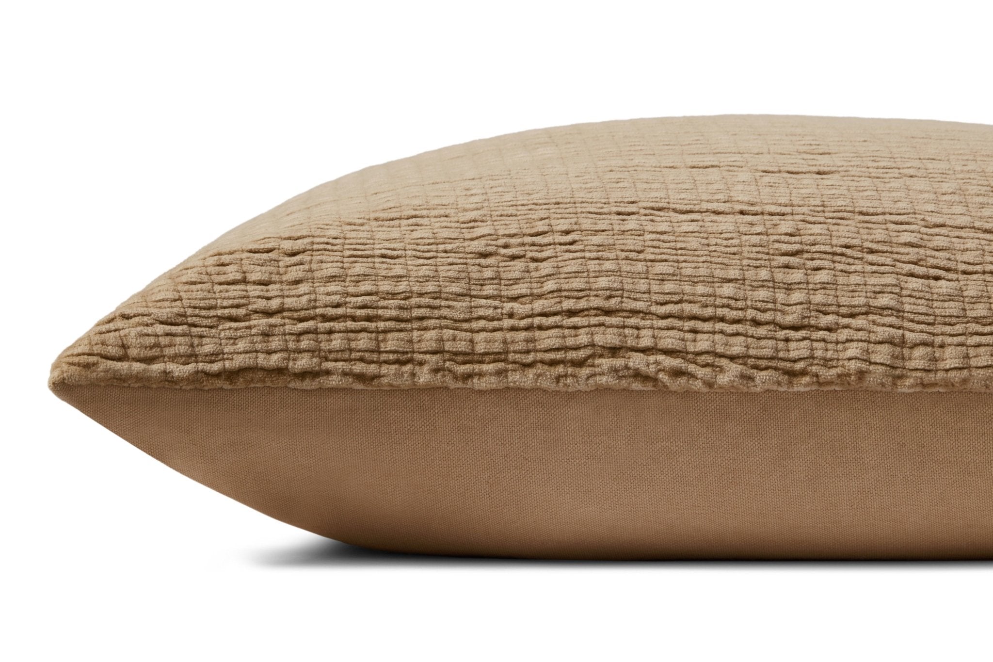 Magnolia Home by Joanna Gaines x Loloi Gale PMH0050 Latte 22'' x 22'' Cover Only Pillow