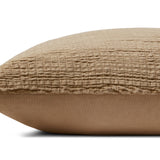 Magnolia Home by Joanna Gaines x Loloi Gale PMH0050 Latte 22'' x 22'' Cover Only Pillow