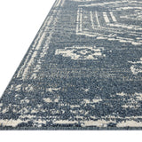 Magnolia Home by Joanna Gaines x Loloi Gigi Denim / Ivory 18" x 18" Sample Rug White Cliff Studio Area Rugs