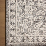 Magnolia Home by Joanna Gaines x Loloi Gigi Grey / Ivory 18" x 18" Sample Rug White Cliff Studio Area Rugs