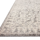 Magnolia Home by Joanna Gaines x Loloi Gigi Grey / Ivory 18" x 18" Sample Rug White Cliff Studio Area Rugs