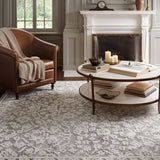 Magnolia Home by Joanna Gaines x Loloi Gigi Grey / Ivory 18" x 18" Sample Rug White Cliff Studio Area Rugs