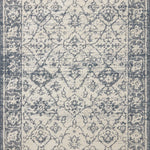 Magnolia Home by Joanna Gaines x Loloi Gigi Ivory / Blue 18" x 18" Sample Rug White Cliff Studio Area Rugs