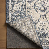 Magnolia Home by Joanna Gaines x Loloi Gigi Ivory / Blue 18" x 18" Sample Rug White Cliff Studio Area Rugs