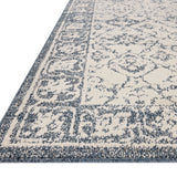 Magnolia Home by Joanna Gaines x Loloi Gigi Ivory / Blue 18" x 18" Sample Rug White Cliff Studio Area Rugs