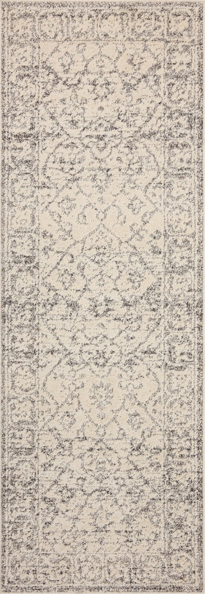 Magnolia Home by Joanna Gaines x Loloi Gigi Ivory / Stone 18" x 18" Sample Rug White Cliff Studio Area Rugs