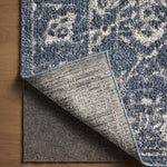 Magnolia Home by Joanna Gaines x Loloi Gigi Navy / Stone 18" x 18" Sample Rug White Cliff Studio Area Rugs