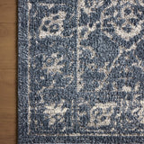 Magnolia Home by Joanna Gaines x Loloi Gigi Navy / Stone 18" x 18" Sample Rug White Cliff Studio Area Rugs