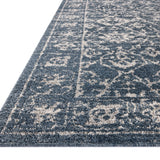 Magnolia Home by Joanna Gaines x Loloi Gigi Navy / Stone 18" x 18" Sample Rug White Cliff Studio Area Rugs