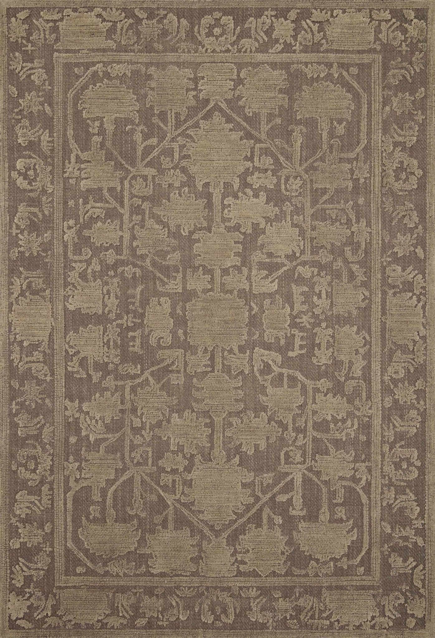 Magnolia Home By Joanna Gaines x Loloi Gloria Bark / Khaki Rug White Cliff Studio Rugs