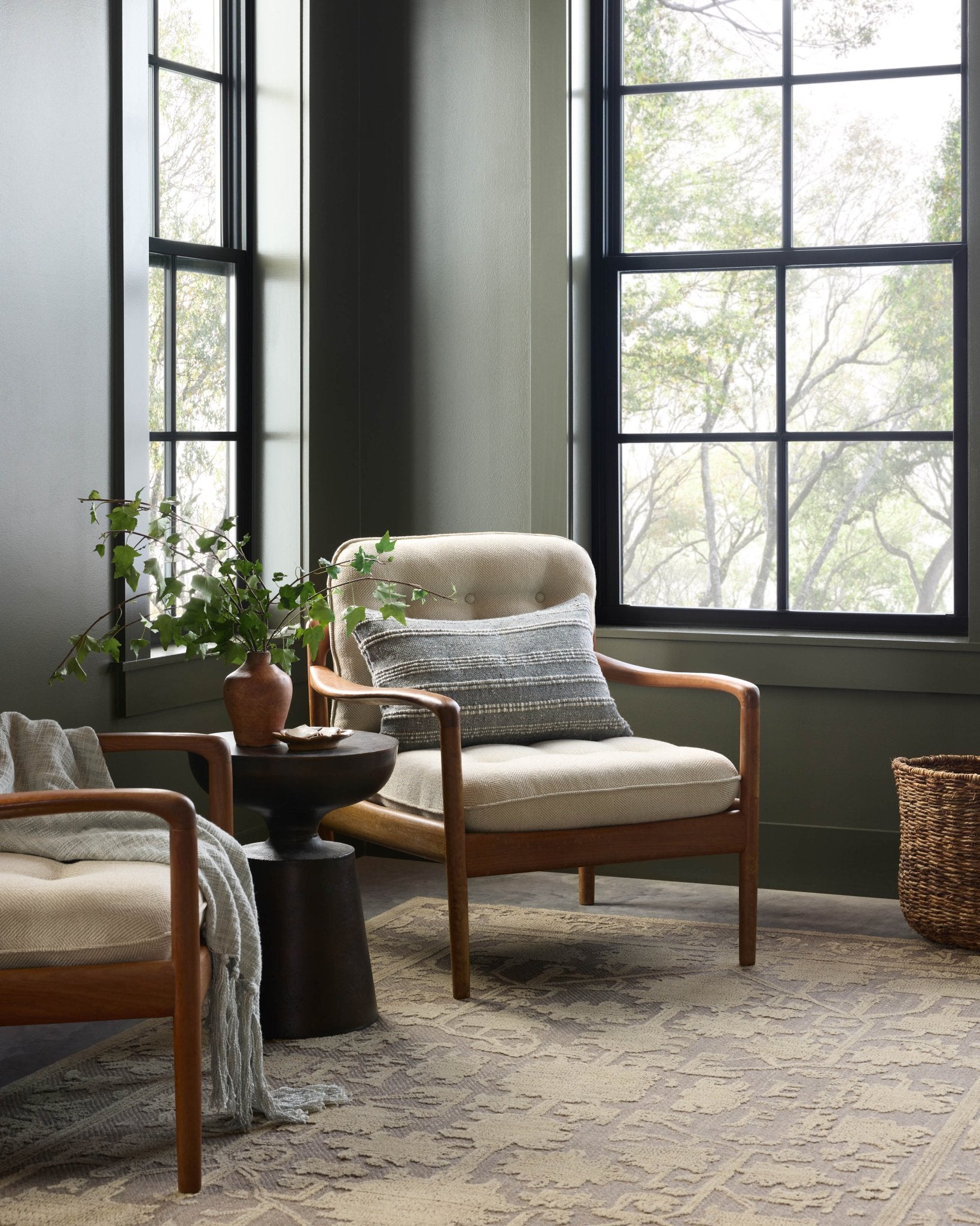 Magnolia Home By Joanna Gaines x Loloi Gloria Bark / Khaki Rug White Cliff Studio Rugs