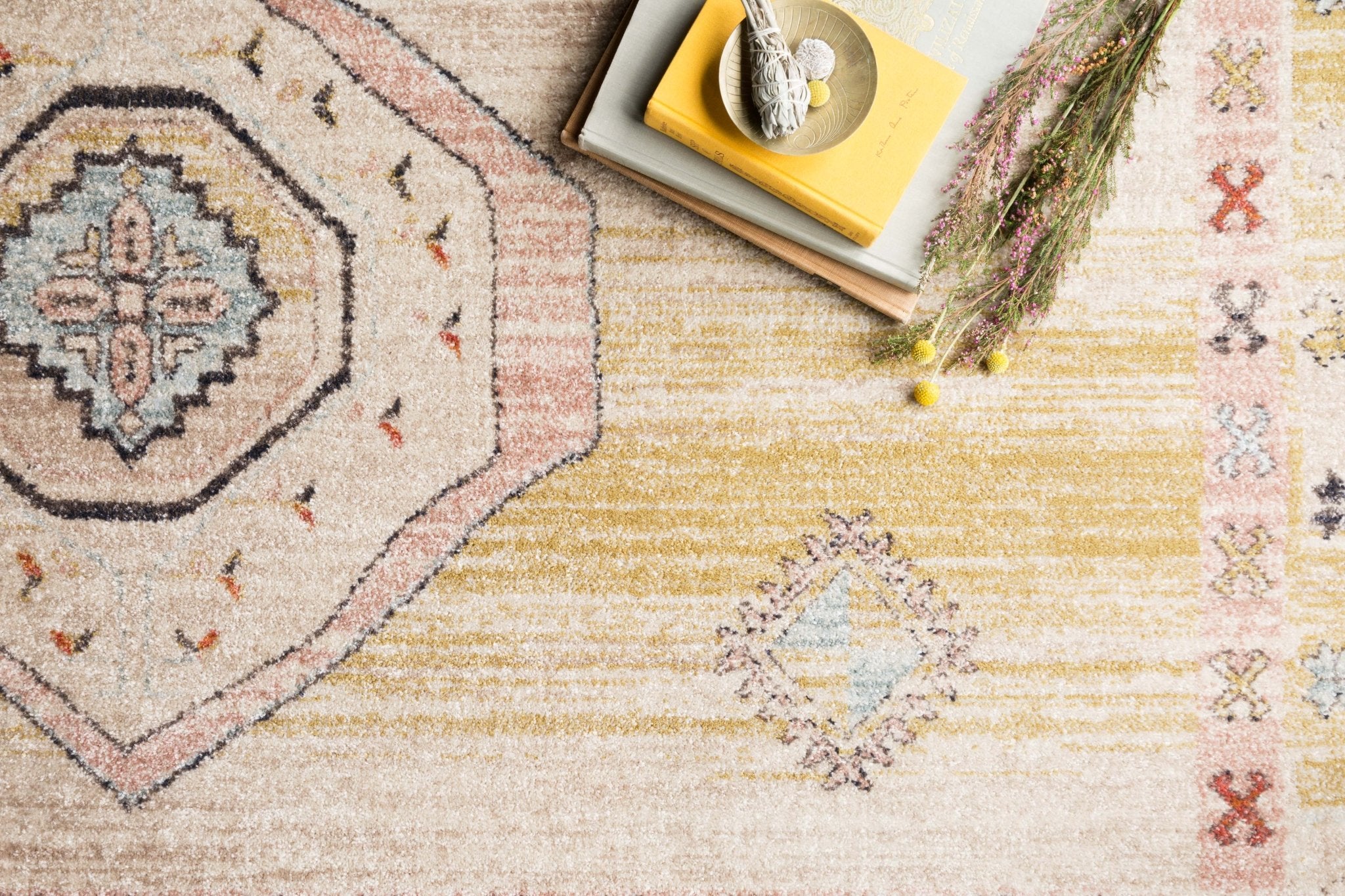 Magnolia Home By Joanna Gaines x Loloi Graham Antique Ivory / Multi Rug White Cliff Studio Rugs