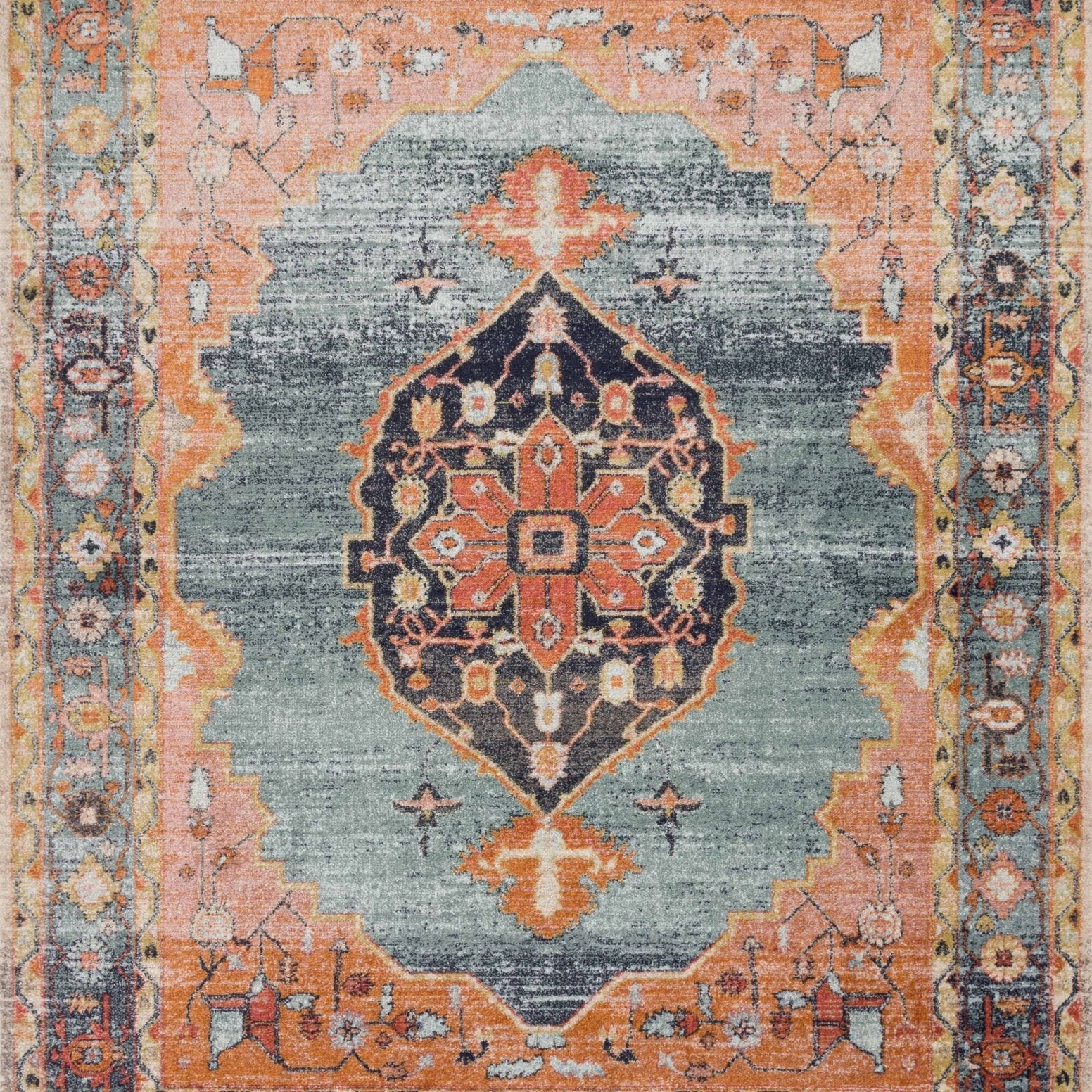 Magnolia Home By Joanna Gaines x Loloi Graham Blue / Sunrise Rug White Cliff Studio Rugs