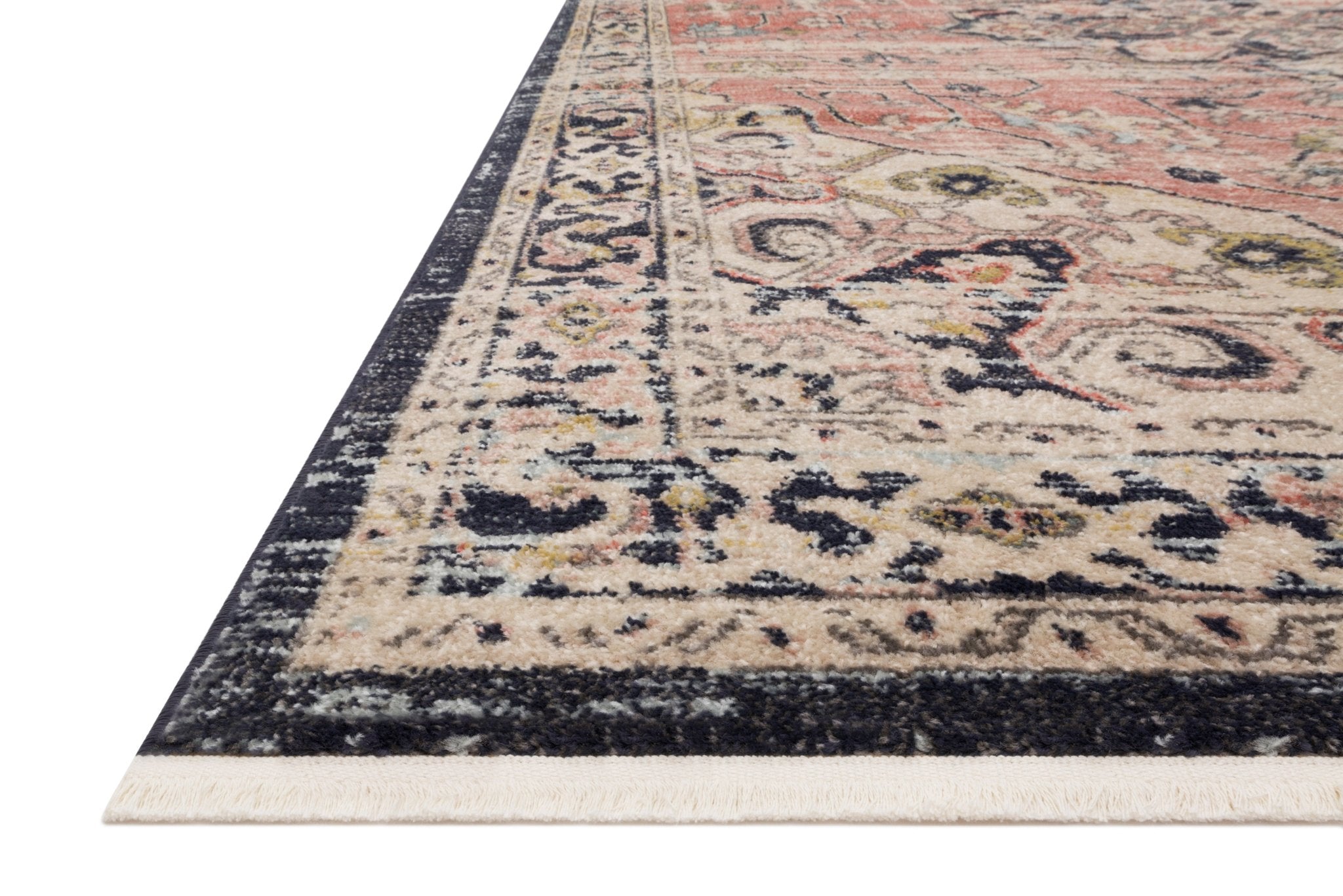 Magnolia Home By Joanna Gaines x Loloi Graham Coral / Navy Rug White Cliff Studio Rugs