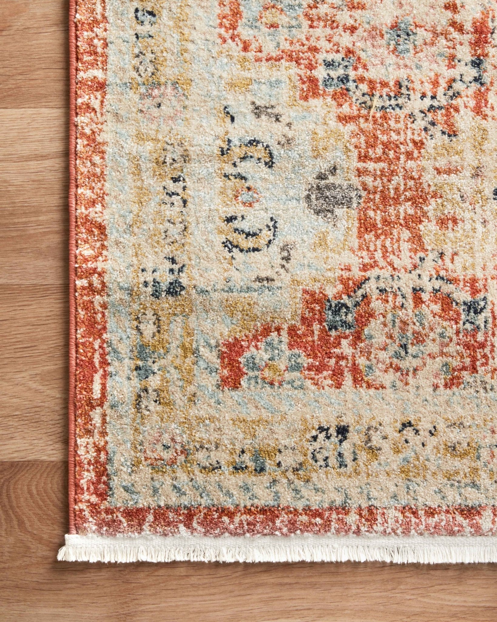 Magnolia Home By Joanna Gaines x Loloi Graham Persimmon / Multi Rug White Cliff Studio Rugs