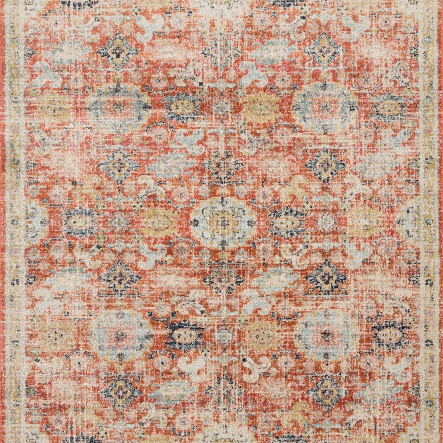 Magnolia Home By Joanna Gaines x Loloi Graham Persimmon / Multi Rug White Cliff Studio Rugs