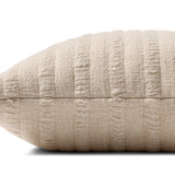 Magnolia Home by Joanna Gaines x Loloi Harriet Neutral 18'' x 18'' Pillow Cover Only White Cliff Studio Throw Pillows