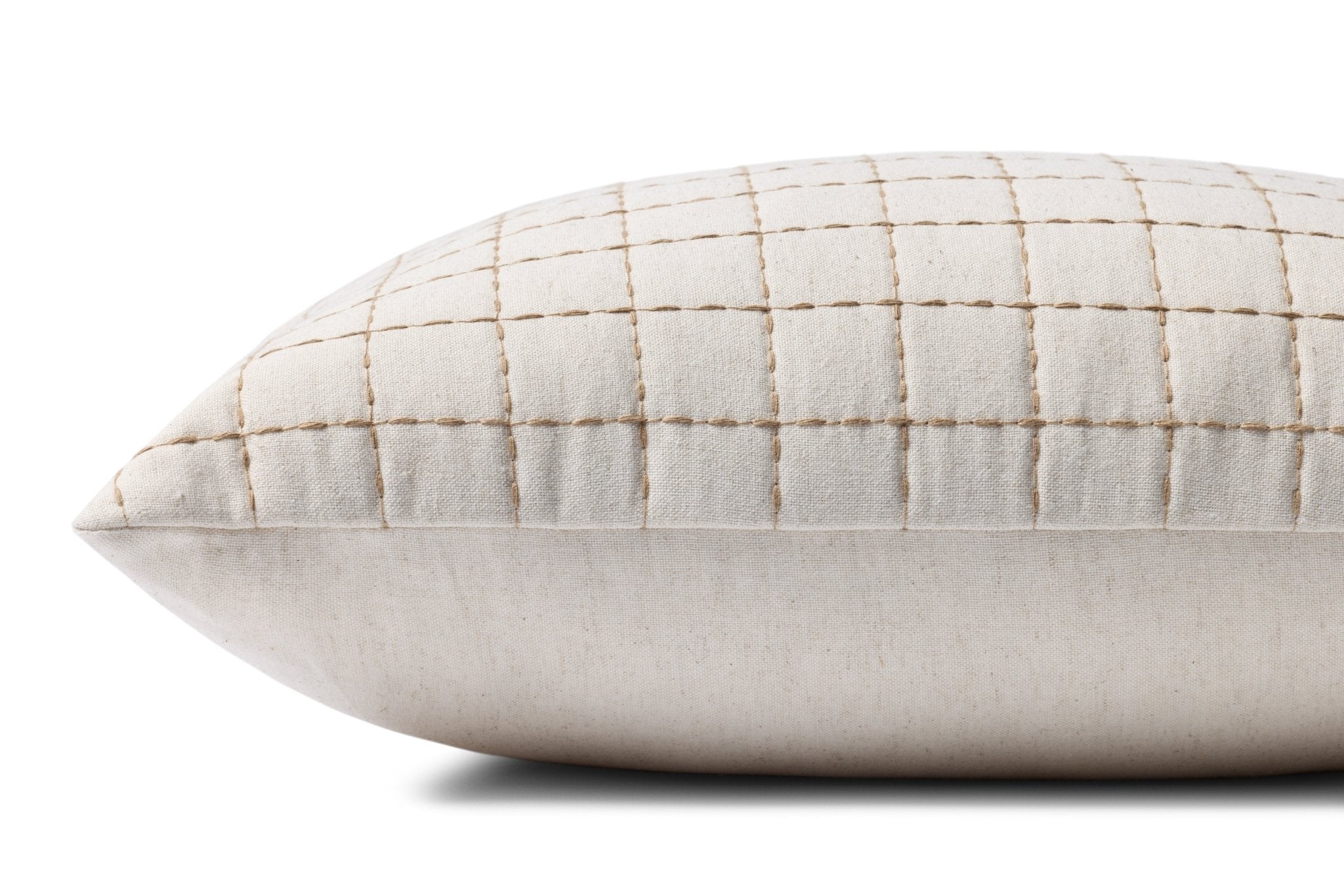 Magnolia Home by Joanna Gaines x Loloi Hattie Natural 13'' x 21'' Cover Only White Cliff Studio Throw Pillows