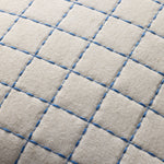 Magnolia Home by Joanna Gaines x Loloi Hattie Natural / Blue 18'' x 18'' Cover Only White Cliff Studio Throw Pillows