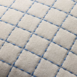 Magnolia Home by Joanna Gaines x Loloi Hattie Natural / Blue 18'' x 18'' Cover Only White Cliff Studio Throw Pillows