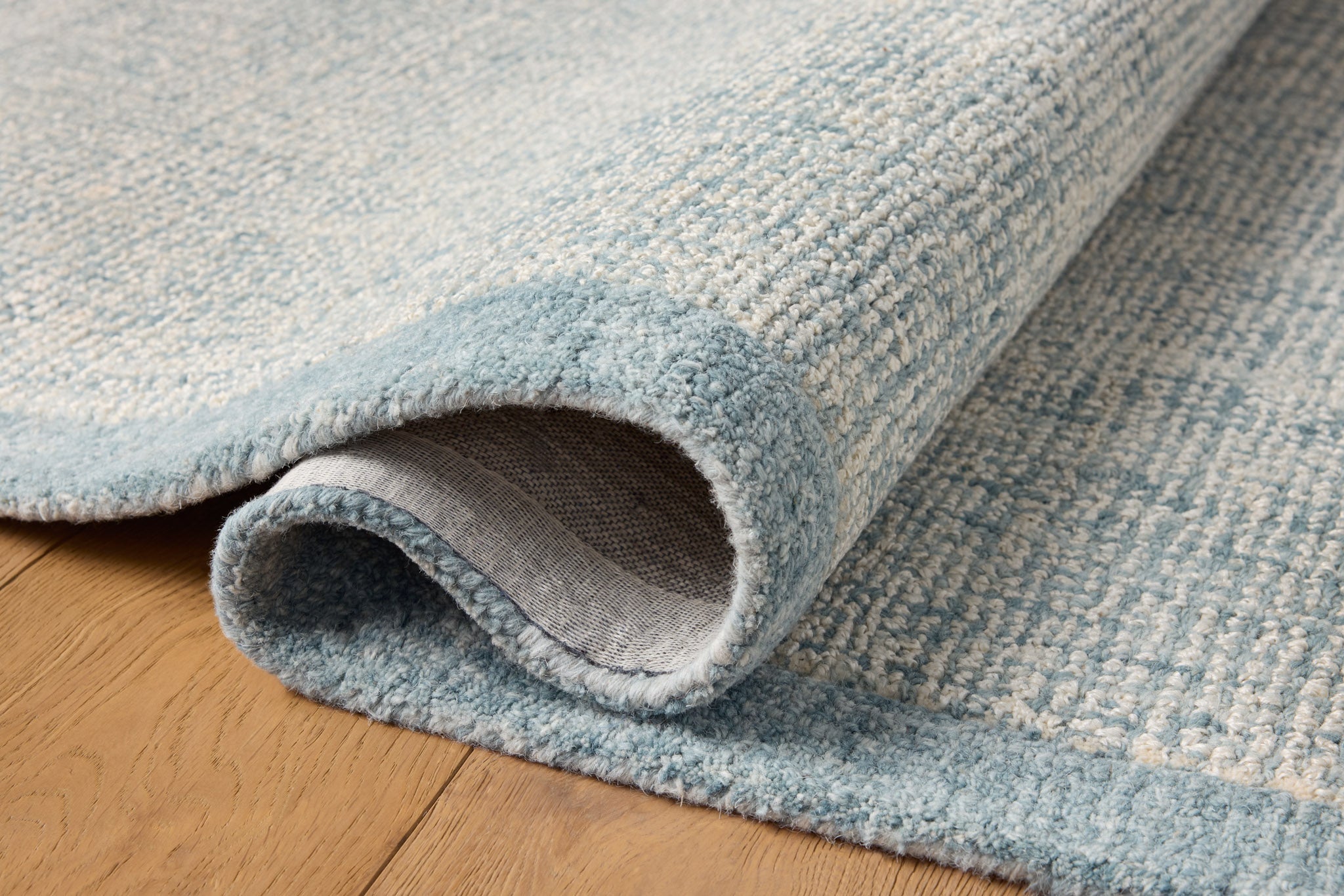Magnolia Home by Joanna Gaines x Loloi Henley Ivory / Blue Rug White Cliff Studio Area Rugs
