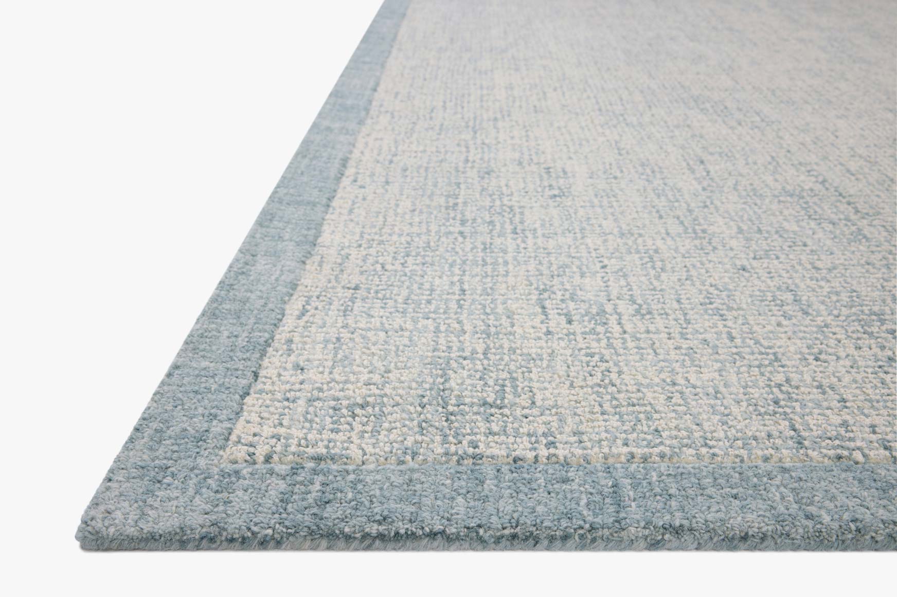 Magnolia Home by Joanna Gaines x Loloi Henley Ivory / Blue Rug White Cliff Studio Area Rugs