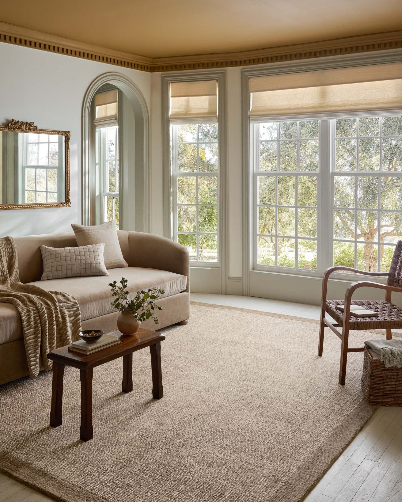 Magnolia Home by Joanna Gaines x Loloi Henley Ivory / Brown Rug White Cliff Studio Area Rugs