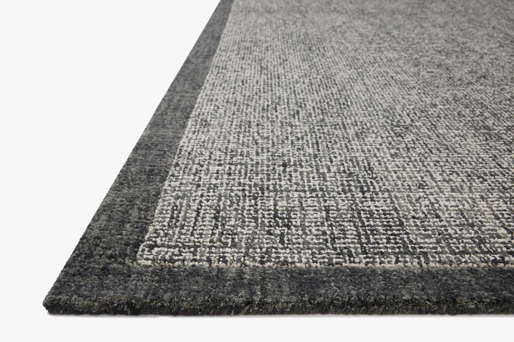 Magnolia Home by Joanna Gaines x Loloi Henley Ivory / Charcoal Rug White Cliff Studio Area Rugs