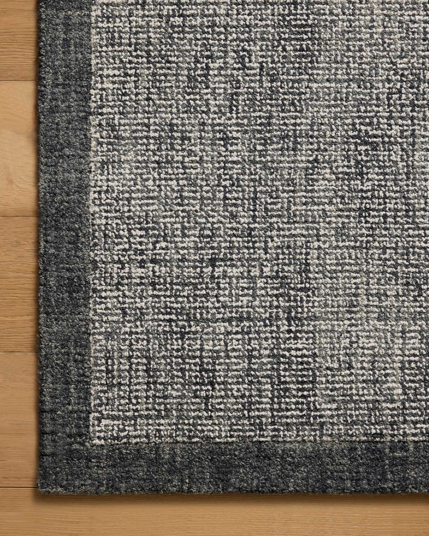 Magnolia Home by Joanna Gaines x Loloi Henley Ivory / Charcoal Rug White Cliff Studio Area Rugs