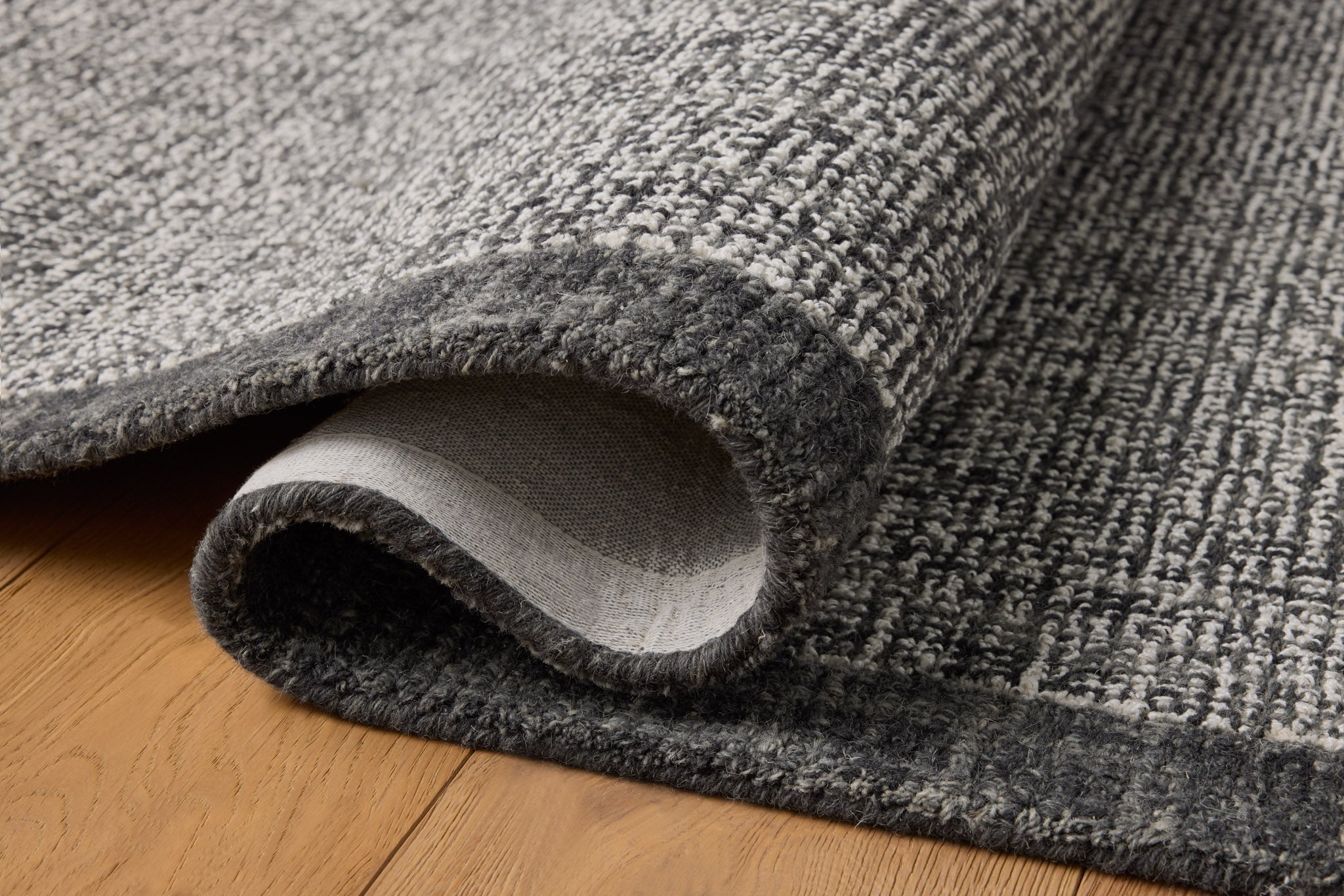 Magnolia Home by Joanna Gaines x Loloi Henley Ivory / Charcoal Rug White Cliff Studio Area Rugs