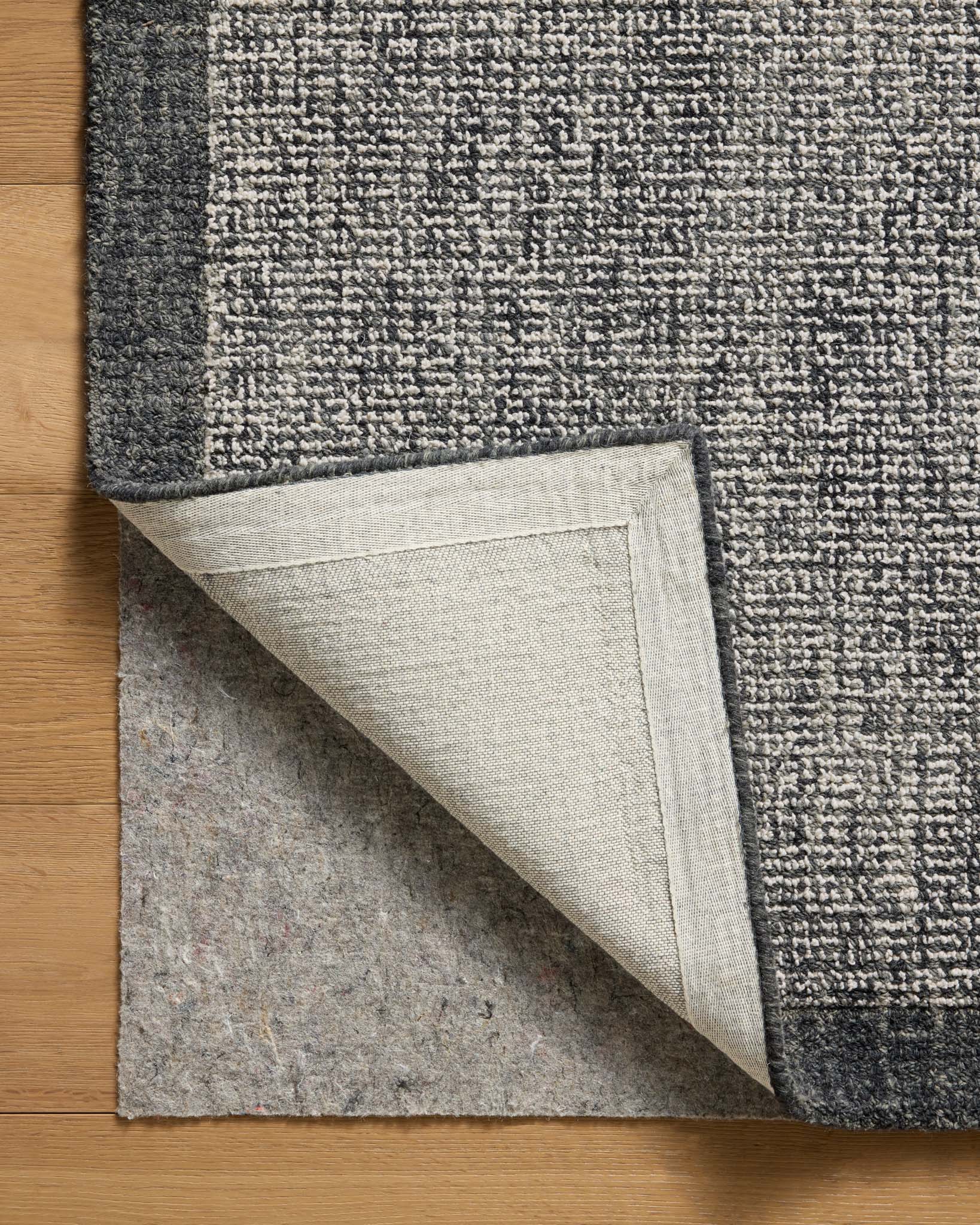 Magnolia Home by Joanna Gaines x Loloi Henley Ivory / Charcoal Rug White Cliff Studio Area Rugs