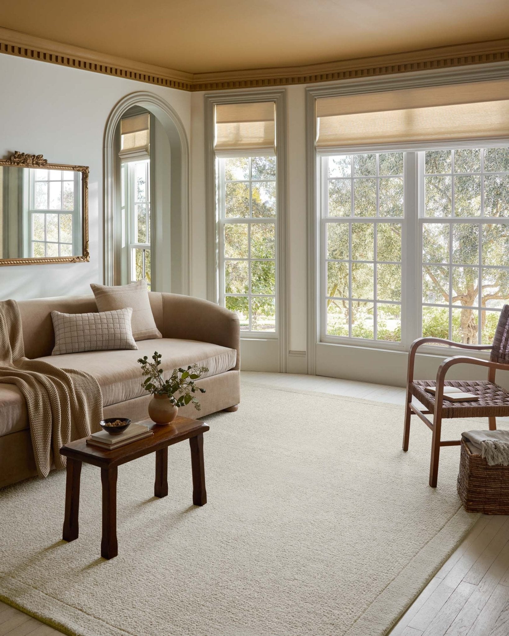 Magnolia Home by Joanna Gaines x Loloi Henley Ivory / Silver Rug White Cliff Studio Area Rugs
