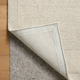 Magnolia Home by Joanna Gaines x Loloi Henley Ivory / Silver Rug White Cliff Studio Area Rugs