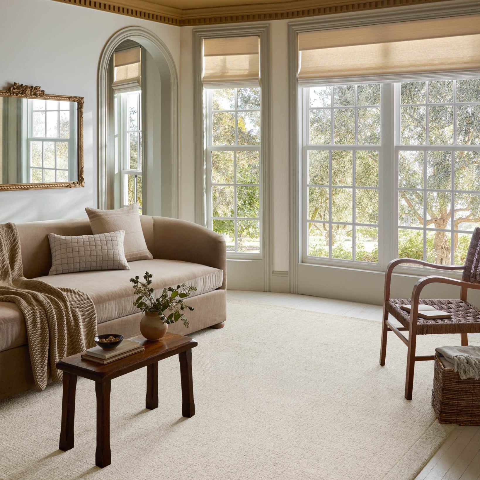 Magnolia Home by Joanna Gaines x Loloi Henley Ivory / Smoke Rug White Cliff Studio Area Rugs