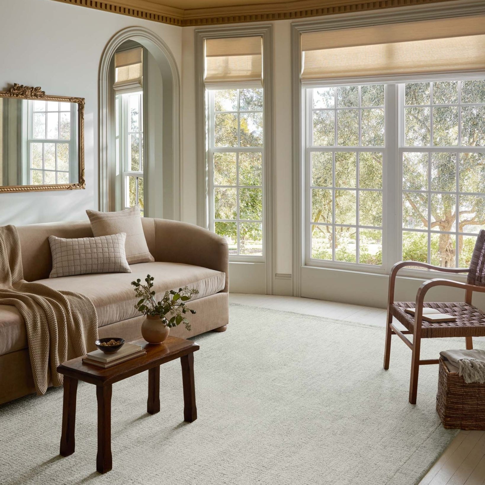 Magnolia Home by Joanna Gaines x Loloi Henley Ivory / Spa Rug White Cliff Studio Area Rugs