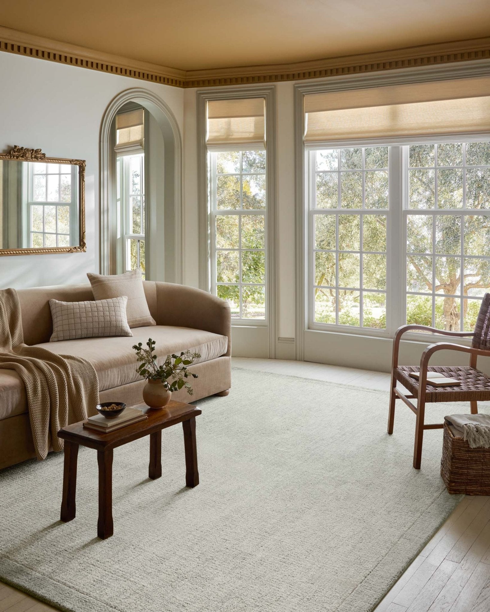 Magnolia Home by Joanna Gaines x Loloi Henley Ivory / Spa Rug White Cliff Studio Area Rugs