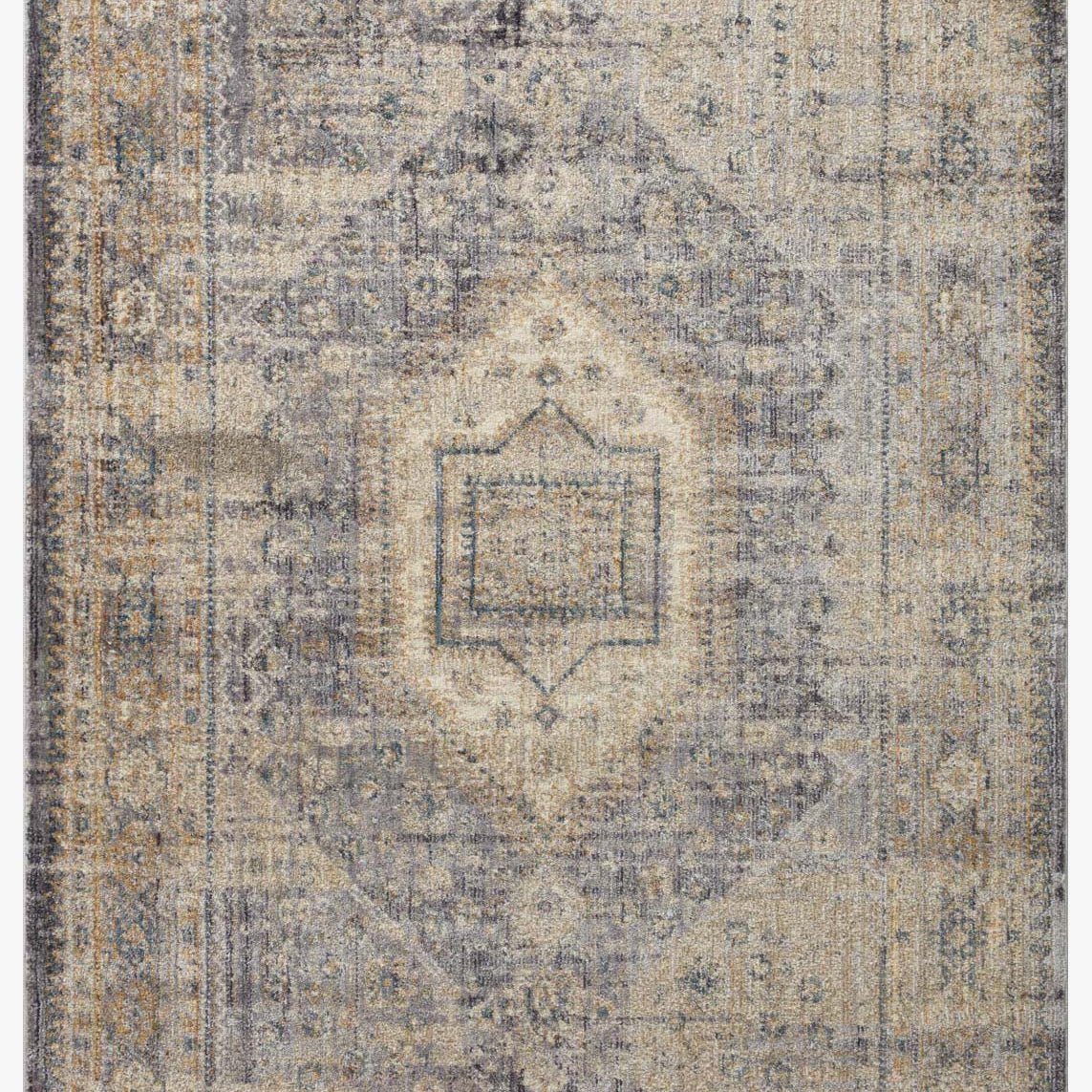 Magnolia Home by Joanna Gaines x Loloi Janey Slate / Gold Rug White Cliff Studio Area Rugs