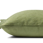 Magnolia Home by Joanna Gaines x Loloi Jett Green 13'' x 21'' Cover Only White Cliff Studio Throw Pillows