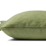 Magnolia Home by Joanna Gaines x Loloi Jett Green 13'' x 21'' Cover Only White Cliff Studio Throw Pillows