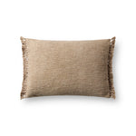 Magnolia Home by Joanna Gaines x Loloi Jett PMH0063 Beige 13'' x 21'' Cover w/Down White Cliff Studio Throw Pillows