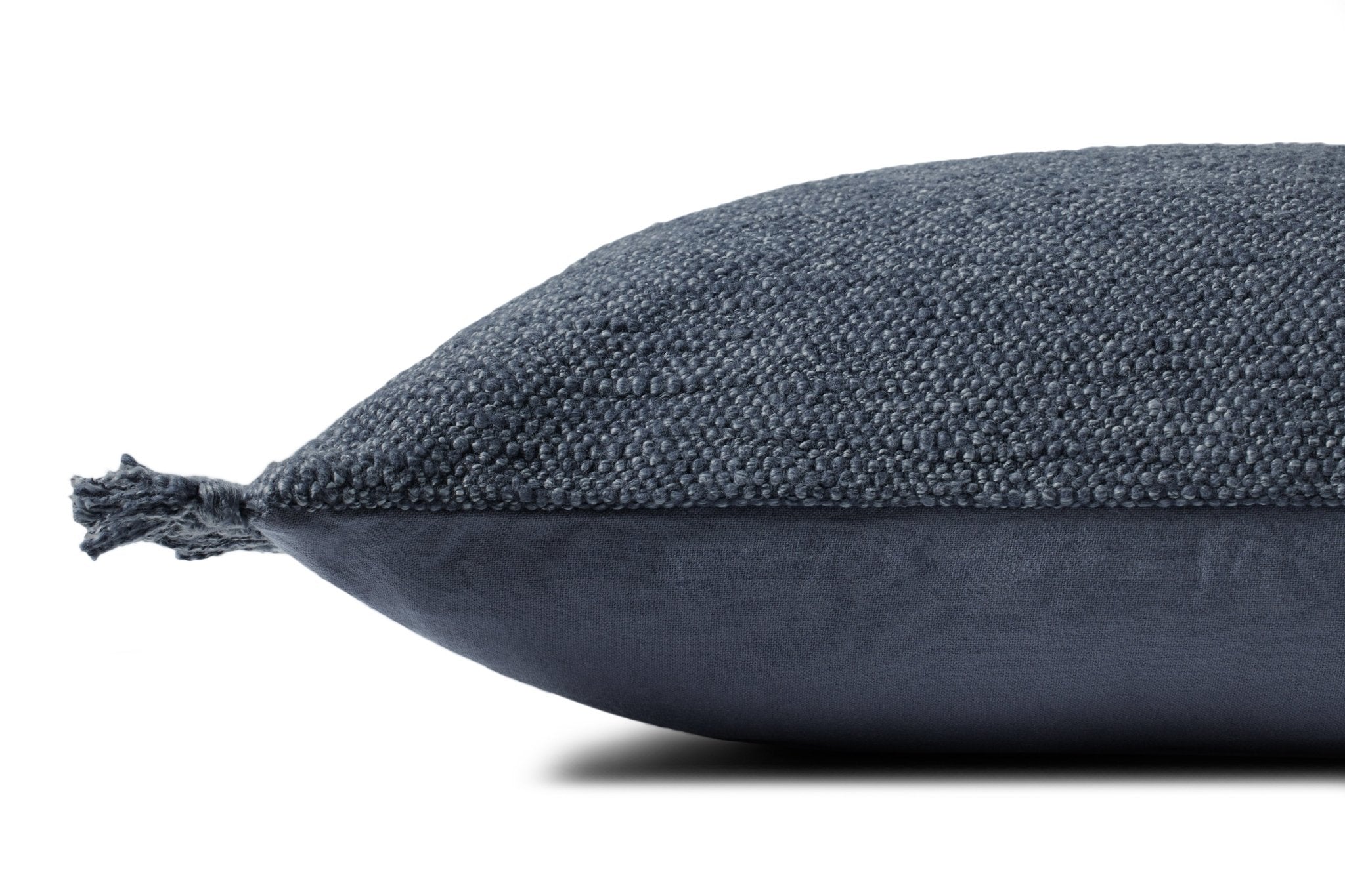 Magnolia Home by Joanna Gaines x Loloi Jett PMH0063 Navy 13'' x 21'' Cover Only White Cliff Studio Throw Pillows